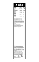 Bosch Aerotwin Front Wiper Blade Set - 600/500mm - A296S