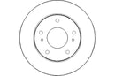 Disctech Brake Disc (Single) - Fits Hyundai, Nissan - ABD2968 - Front Axle