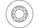 Disctech Brake Disc (Single) - Fits Hyundai, Mazda - ABD3543 - Front Axle