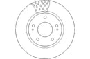 Disctech Brake Disc (Single) - Fits Kia, Mitsubishi - ABD3148 - Front Axle