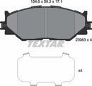 Lexus, Brake Pad Set - Textar 2398301