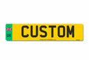 Standard Rear Aluminium Electric Vehicle Travel Number Plate 520 x 111