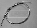 Borg & Beck Brake Cable- RH Rear - BKB2249 fits Toyota Starlet 1.3 96-99