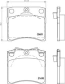 Mintex Brake Pad Set fits -Volkswagen MDB1822 (also fits other vehicles)