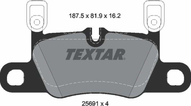 PORSCHE, Brake Pad Set - Textar 2147601