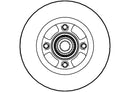 Disctech Brake Disc (Single) - Fits Citroën, Renault - ABD2115 - Rear Axle