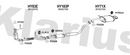 Klarius HY83E - Centre Pipe  - Fits Hyundai Coupe 1.6i