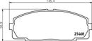 Mintex Brake Pad Set fits -Toyota MDB1398 (also fits other vehicles)