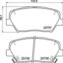 Mintex Brake Pad Set fits -Hyundai Kia MDB3378 (also fits other vehicles)