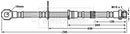 Borg & Beck Brake Hose  - BBH7645 fits Mitsubishi L200,Triton 2.5TD