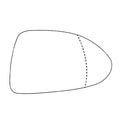 APEC Replacement Stick-On Wide Angle Vehicle Mirror Glass RHS - AMS2804A