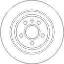 Disctech Brake Disc (Single) - Fits Bmw, Volvo - ABD3432 - Rear Axle