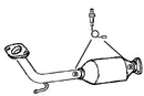 Klarius 321954 - Catalyst Type Approved Withpip  - Fits Honda Civic 2.0i