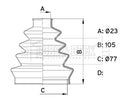 Borg & Beck Cv Joint Boot Kit  - BCB1001 fits Stretch CV Boot Kit