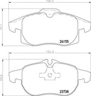 Mintex Brake Pad Set fits -Opel Saab Vauxhall MDB2837 (also fits other vehicles)