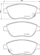 Mintex Brake Pad Set fits -Fiat MDB3367 (also fits other vehicles)