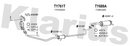 Klarius TY761T - Box With Centre Pipe  - Fits Toyota Yaris 1.0VVTi