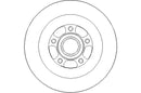 Disctech Brake Disc (Single) - Fits Renault - ABD2147 - Rear Axle