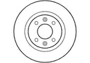 Disctech Brake Disc (Single) - Fits Dacia, Porsche - ABD2020 - Front Axle