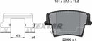 Textar Brake Pad Set - 2220903