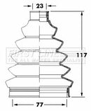 First Line Cv Joint Boot Kit  - FCB6068 fits Citroen, Vauxhall