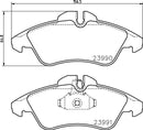 Mintex Brake Pad Set fits -MercedesBenz VW MDB3021 (also fits other vehicles)