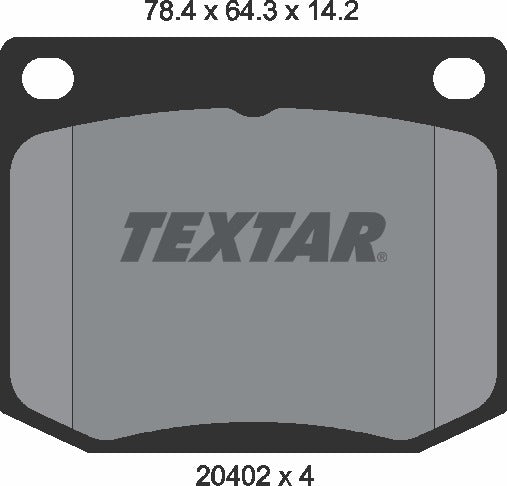 Textar Brake Pad Set - 2040201
