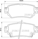 Mintex Brake Pad Set fits -Nissan Renault MDB3675 (also fits other vehicles)