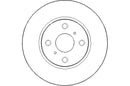 Disctech Brake Disc (Single) - Fits Aston martin - ABD3086 - Front Axle