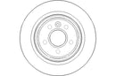 Disctech Brake Disc (Single) - Fits Lexus, Volvo - ABD2332 - Rear Axle