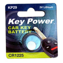 Key Power Coin Cell Battery CR1225 - Lithium 3V - Box of 10 - CR1225KP-PK10