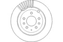 Disctech Brake Disc (Single) - Fits Mazda - ABD3072 - Rear Axle