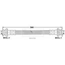 Borg & Beck Brake Hose  - BBH6588 fits Nissan Sunny,100NX