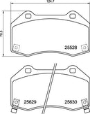 Mintex Brake Pad Set fits -Abarth Fiat Mazda MDB4018 (also fits other vehicles)