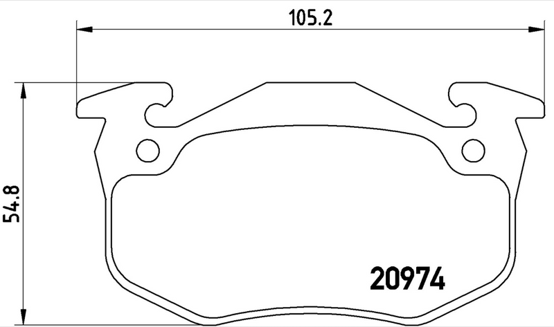 Brembo Brake Pad Set - P61032