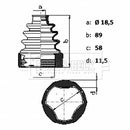 Borg & Beck Cv Joint Boot Kit  - BCB6439 fits SPARK