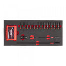 Milwaukee 1/4 Skts. deep foam set 1 -17pc - 4932493386