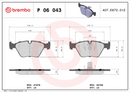 Brembo Brake Pad Set - P06043