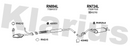 Klarius RN894L - Box With Centre Pipe  - Fits Renault Clio 1.4i