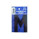 Castle Promotions M - 3in. Adhesive Digit - Black - Pack Of 12 - DPX12M