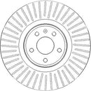 Disctech Brake Disc (Single) - Fits Audi, Honda - ABD3428 - Front Axle