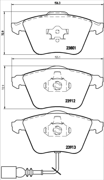 Brembo Brake Pad Set - P85079