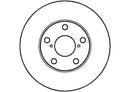 Disctech Brake Disc (Single) - Fits Suzuki, Toyota - ABD2150 - Front Axle