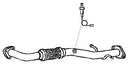 Klarius GM732B - Centre Pipe  - Fits Chevrolet Cruze 1.6