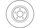 Disctech Brake Disc (Single) - Fits Chrysler, Honda - ABD2748 - Front Axle