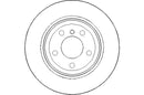 Disctech Brake Disc (Single) - Fits Bmw - ABD3023 - Rear Axle
