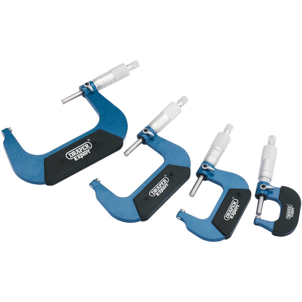 Draper Expert Ext.Micrometer 4PC 0-100mm - 46607| Arnold Clark Autoparts
