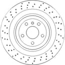 Disctech Brake Disc (Single) - Fits Mercedes-benz - ABD3974 - Rear Axle
