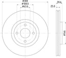 Mintex Brake Discs fits -Ford Brake Disc V276:5 MDC2932C (also fits other vehicles)