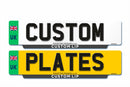 Pair of Standard Lipped Travel 4D Eco Number Plates 520 X 127